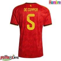 Camiseta Bélgica Maxim De Cuyper #5 Primera Equipación Mundial 2026 manga corta